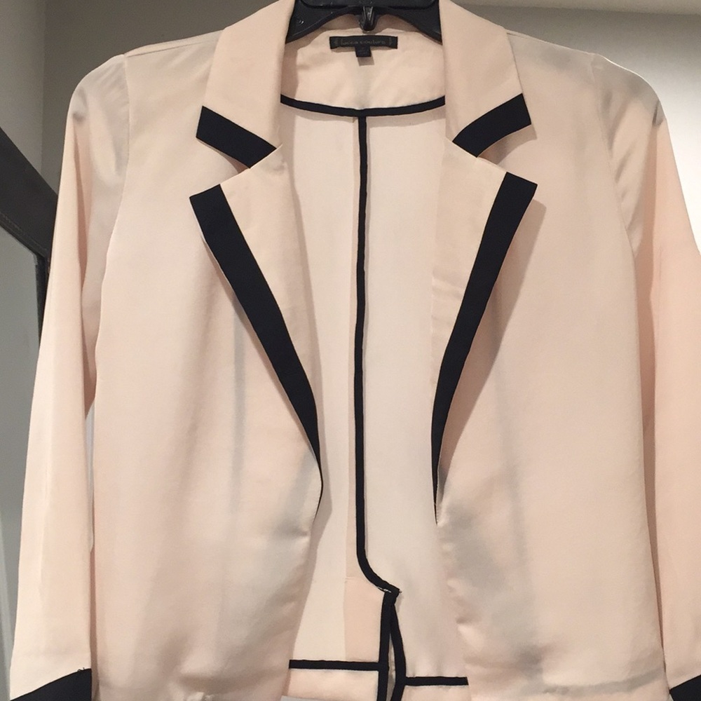 Blush pink blazer
